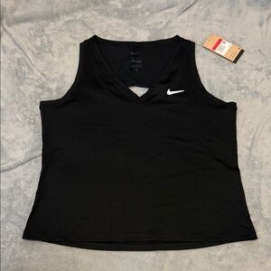 Nike Women's Black V-Neck Tennis Tank Top